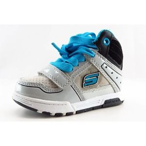 Skechers Gray Synthetic Athletic‎ Toddler Boys Sz 5